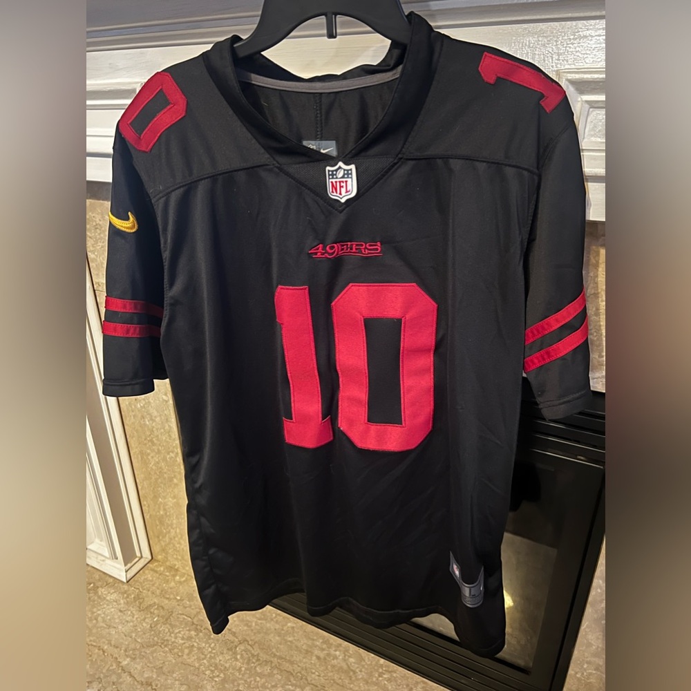 NFL 49ers Black and Red Jersey